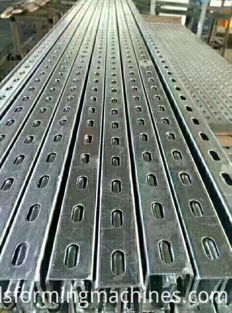 güneş kanalı kanalı Slotted Strut Channel Roll Forming Machine